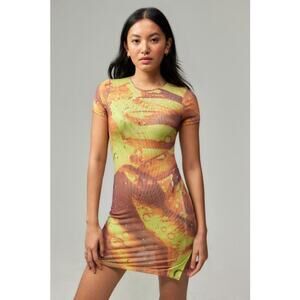 Miaou Urban Outfitters Peri Mesh Baby Liquid Mini Y2K Fairy Style Dress SM